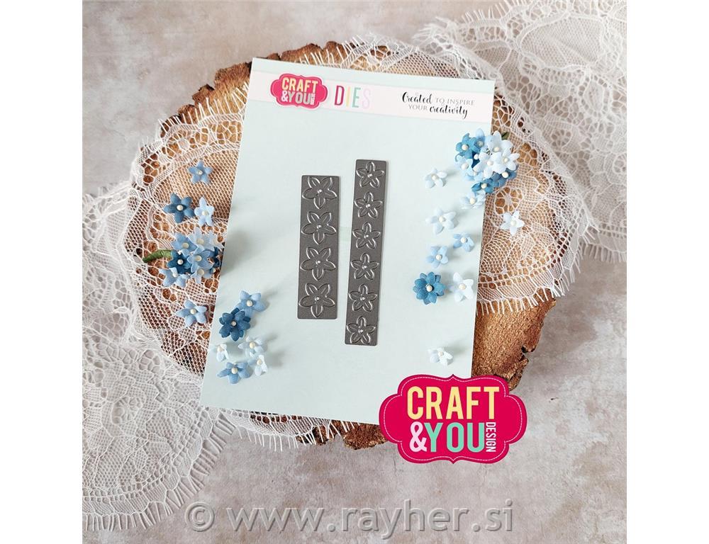 Rezalne šablone C&Y, Spominčice, set 2