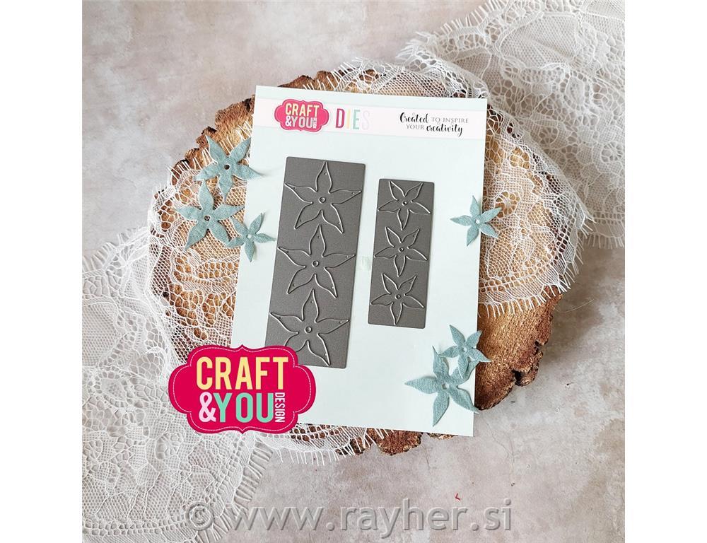 Rezalne šablone C&Y, Cvetni stebel, set 2