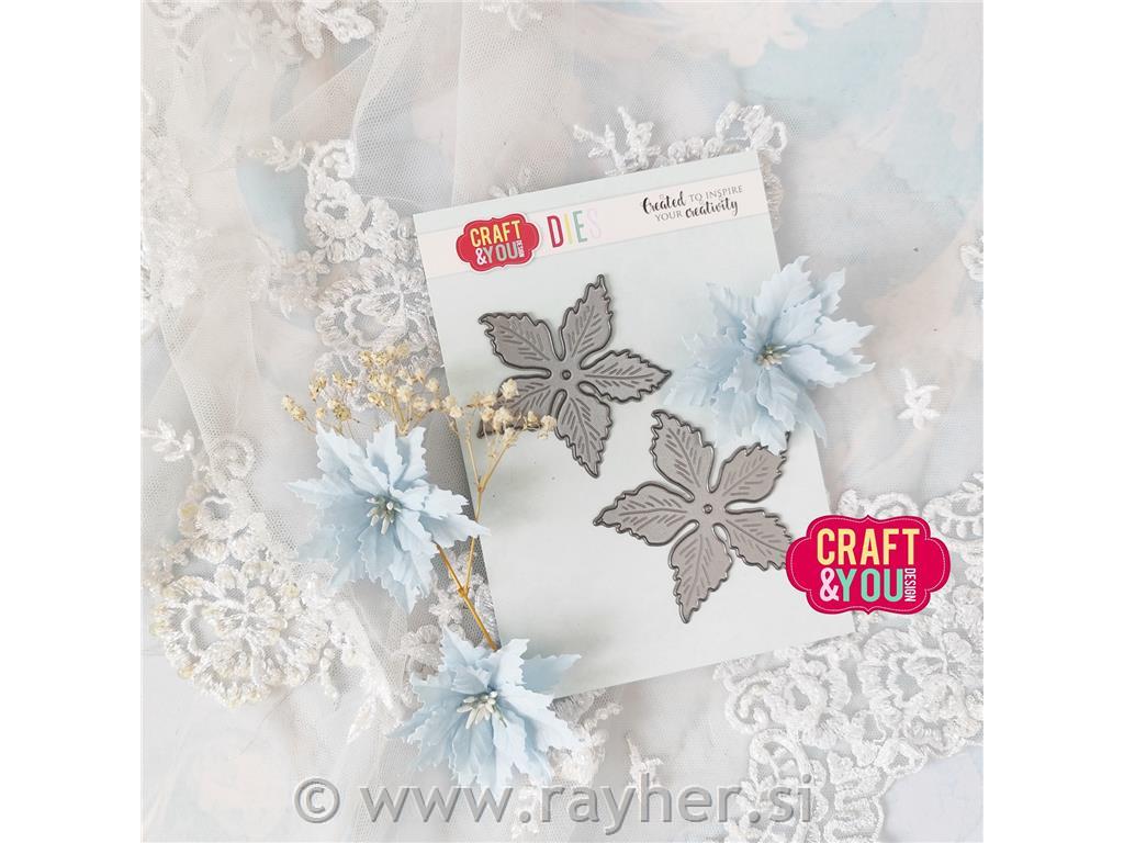 Rezalna šablona Božična zvezda, veliki cvet