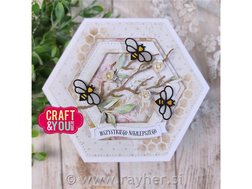 Rezalne šablone Bee Honey Set