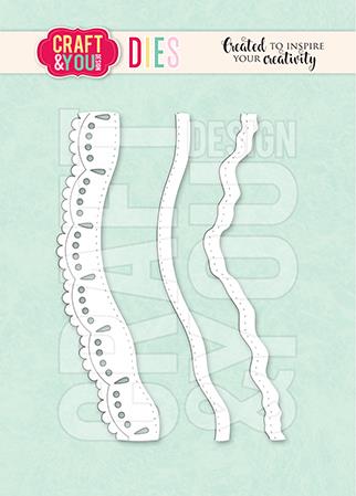 Rezalne šablone Male bordure, set 3