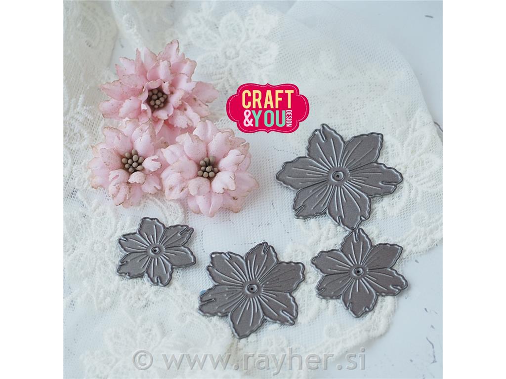 Rezalne šablone Sweet Flowers, set 4