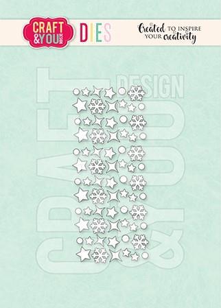 Rezalne šablone Mini snežinke