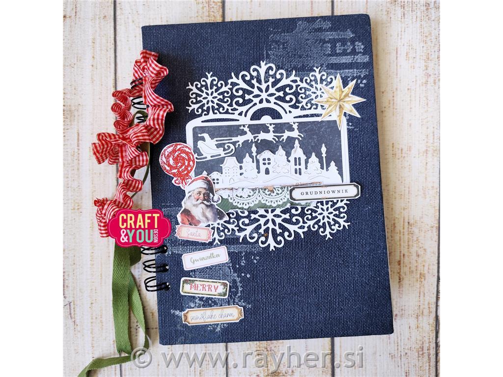 Rezalne šablone Božiček na saneh