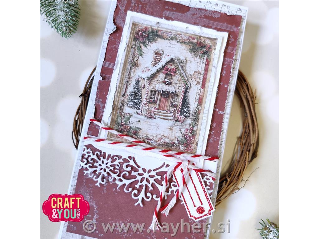 Rezalne šablone Bordura snežinke