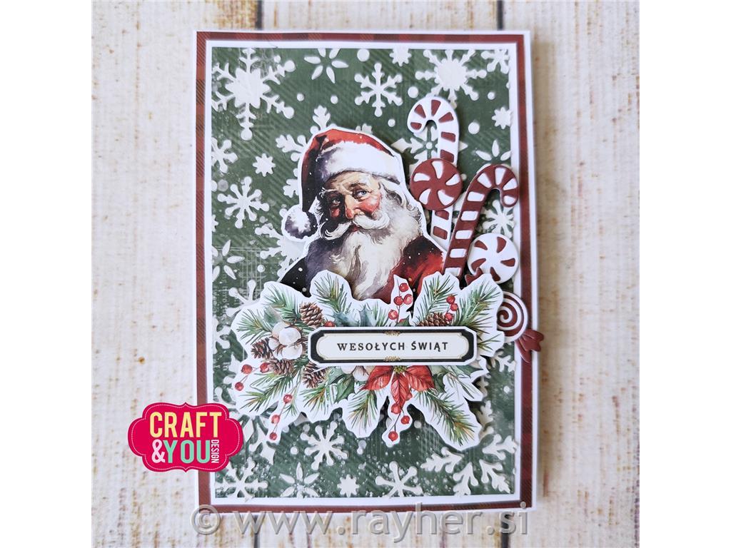 Šablona Snežinke A6