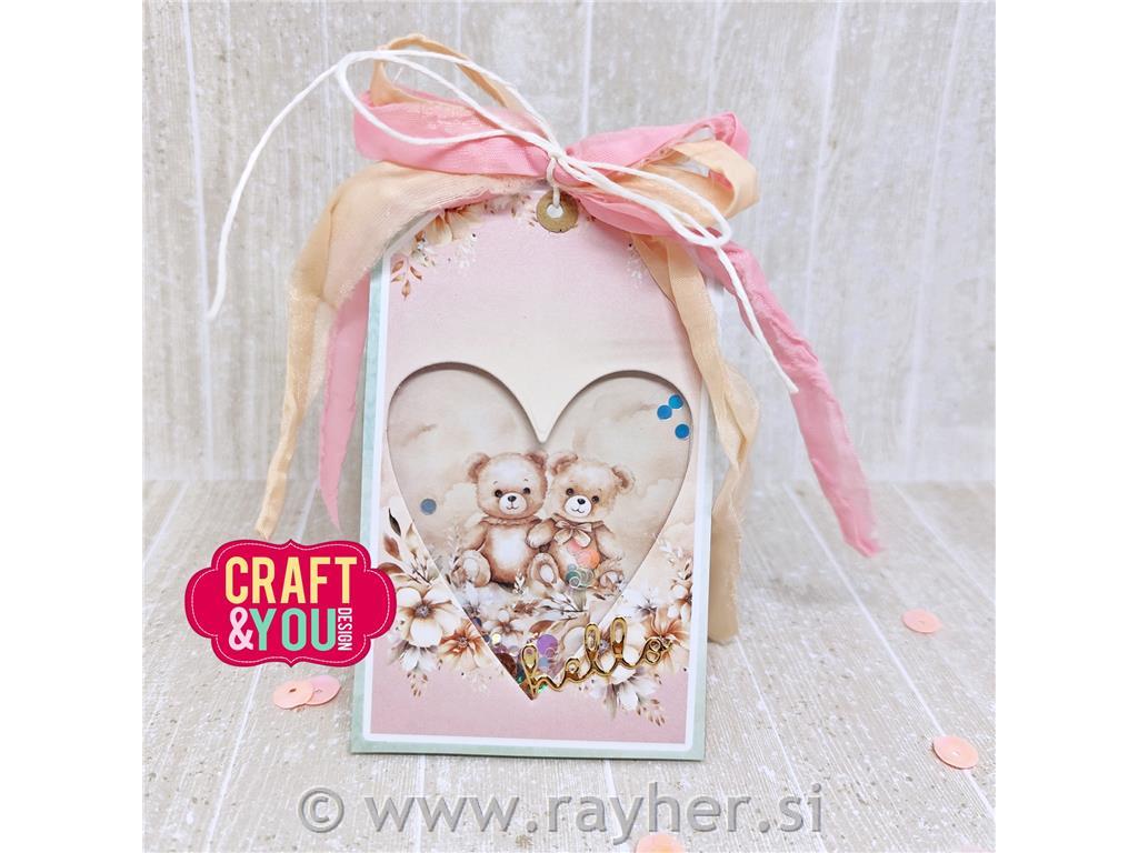 Rezalne šablone Srca, set 4