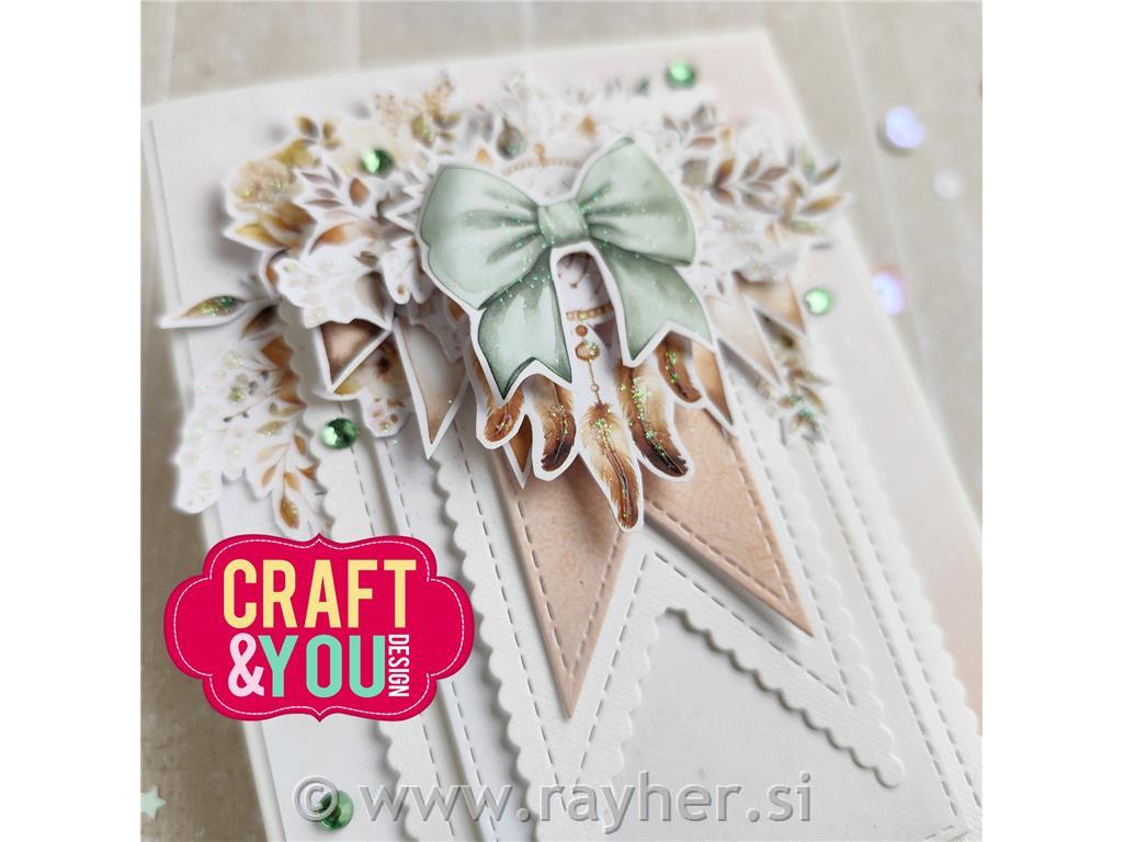 Rezalne šablone Zastavice, set 4