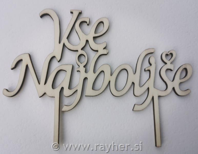 Wood font "Welcome home" FSC100%, natural, 24.5x11.6x0.4cm, tab-bag 1pc