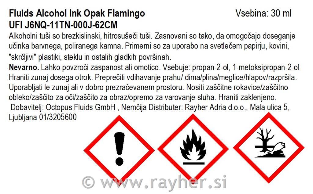 Alchohol Ink Fluids 30 ml, flamingo, opak colour