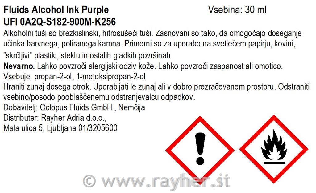 Alchohol Ink Fluids 30 ml, purple, translucent colour