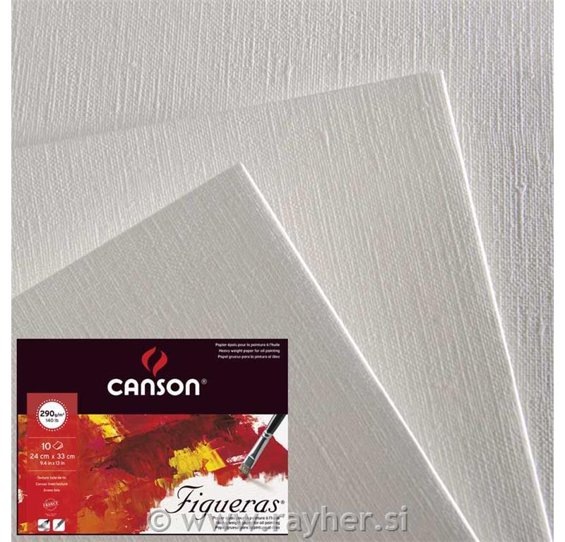 Pad Canson Figueras 24x33 cm 290 g, 10 s
