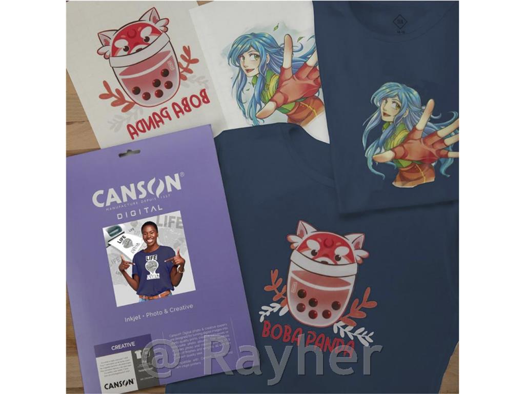 Canson Digital transfer papir za temen tekstil A4 5 pol