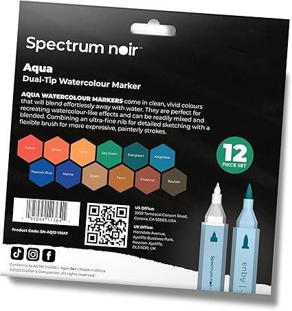 Flomastri Spectrum Noir Aqua set 12 Vivid Nature