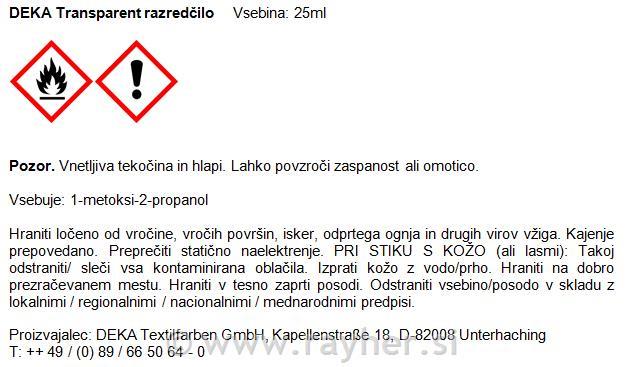DEKA Transparent 25 ml thinner