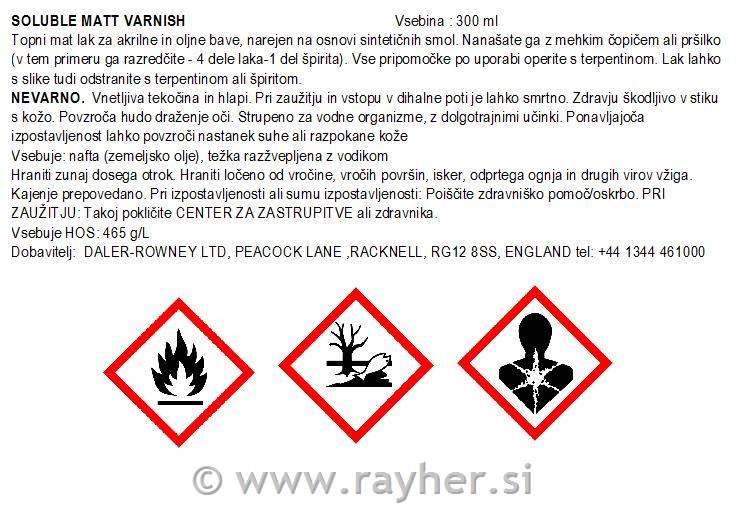 Lak za akrile mat 300 ml