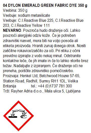 DYLON barva za tekstil POD 350g 04 Emerald Green