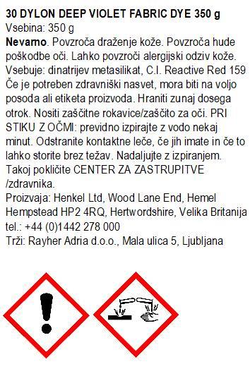 DYLON barva za tekstil POD 350g 30 Deep Violet