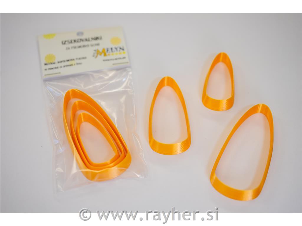 Izsekovalci dolgin 45-75 mm set 3