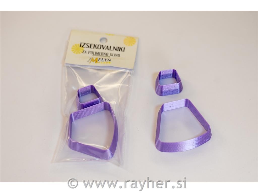 Izsekovalci trapez 45 mm set 2