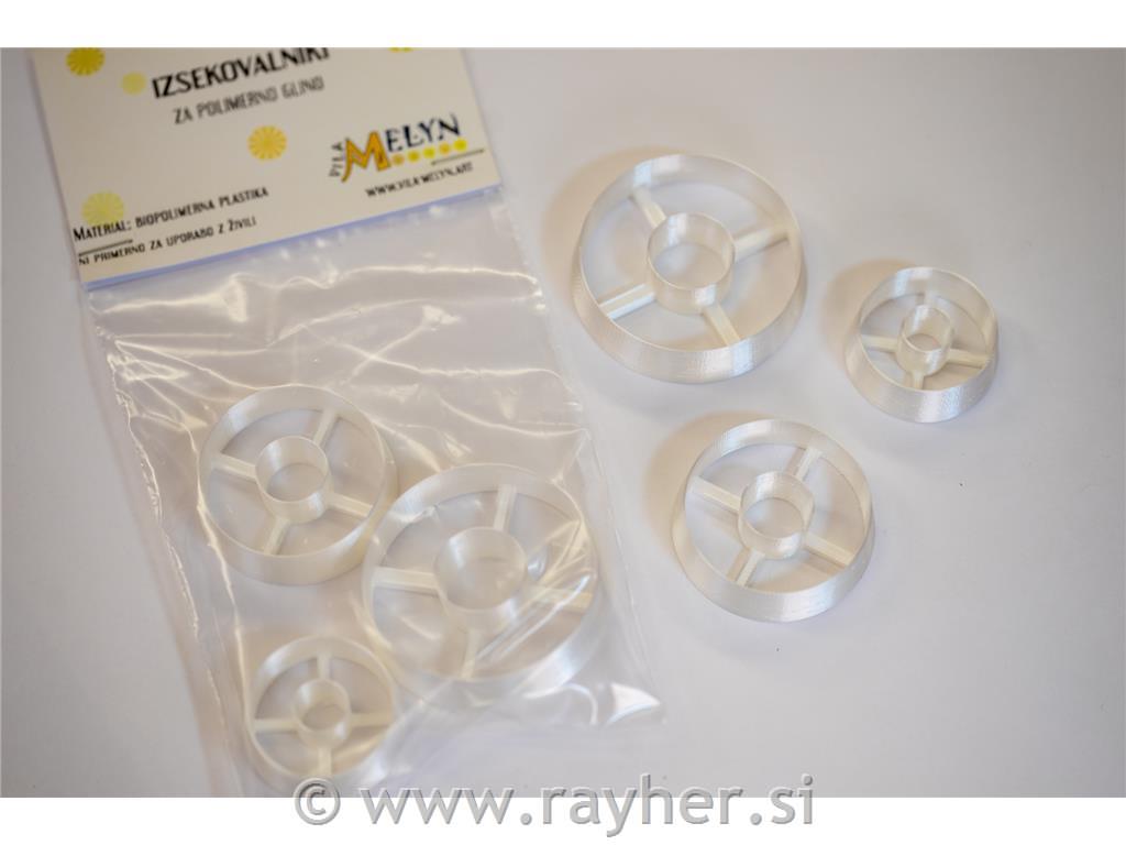 Izsekovalci krofek 30-50 mm set 3