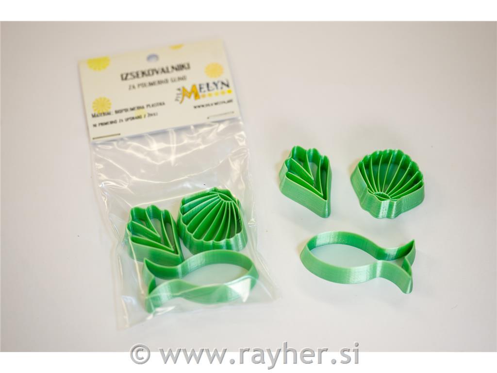 Izsekovalci poletni 30-45 mm set 3