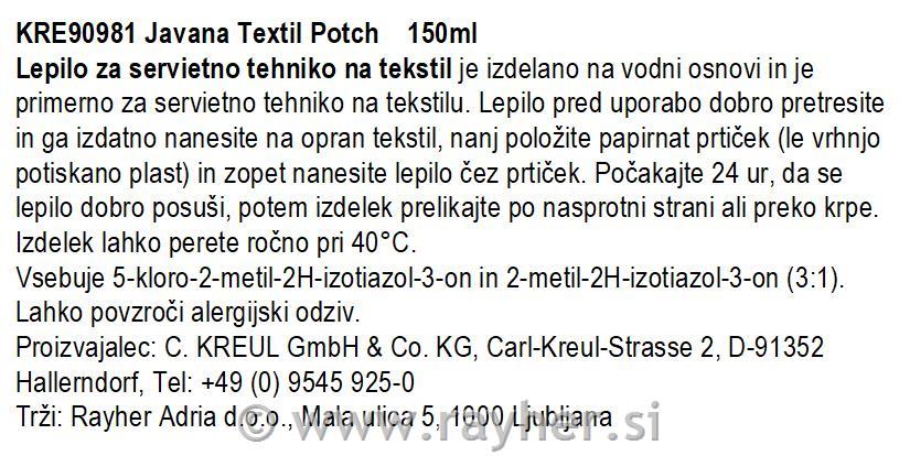 JAVANA Textile Potch 150 ml