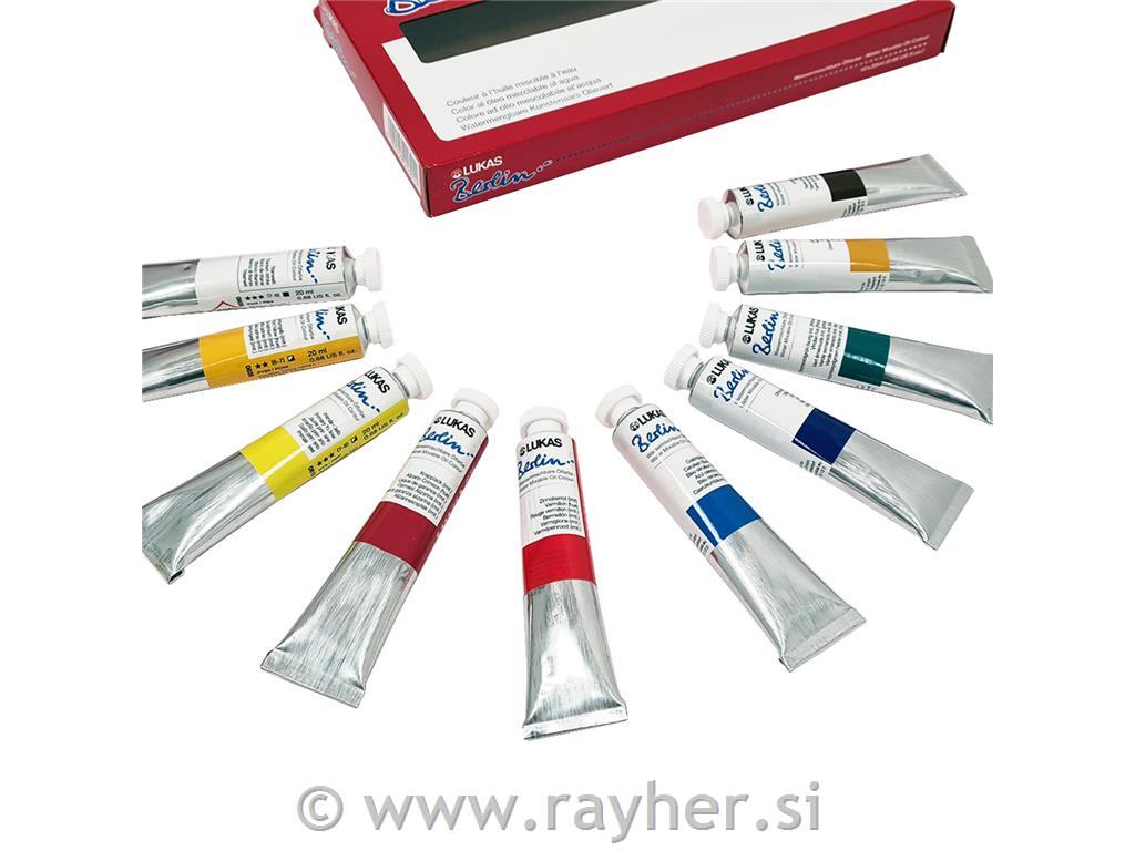 Lukas Berlin set WM olj.barv 10x20 ml