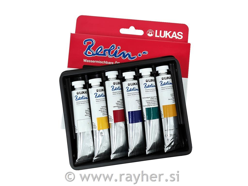 Lukas Berlin set WM olj.barv 6x20 ml Starter set