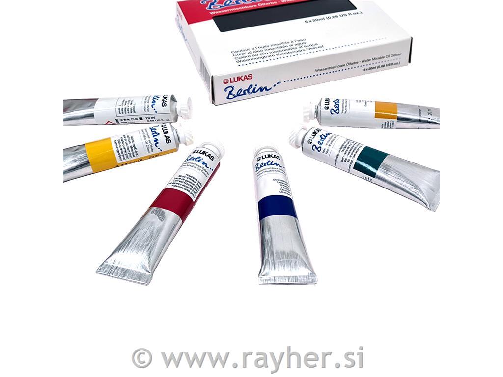 Lukas Berlin set WM olj.barv 6x20 ml Starter set