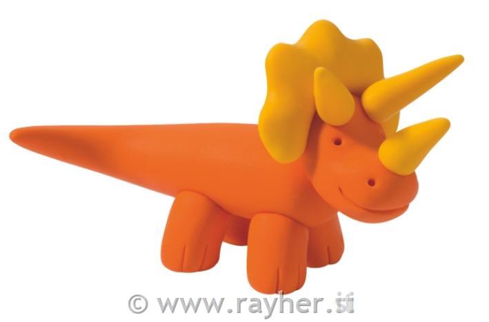 FIMO Kids set dinozaver, 4x42g, modelirka, navodila, scena