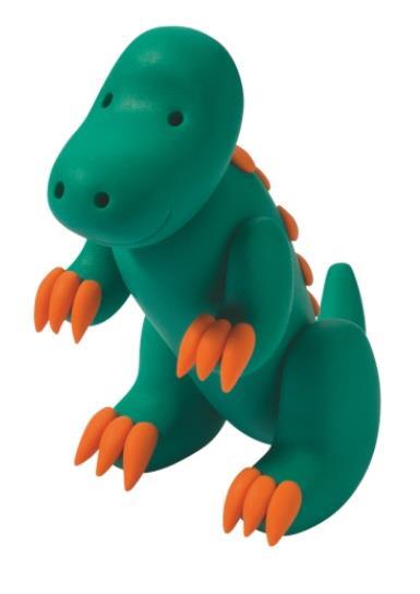 FIMO Kids set dinozaver, 4x42g, modelirka, navodila, scena