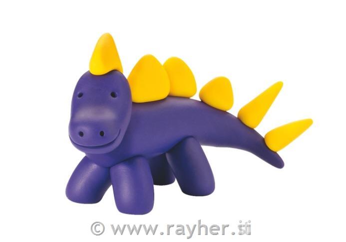 FIMO Kids set dinozaver, 4x42g, modelirka, navodila, scena