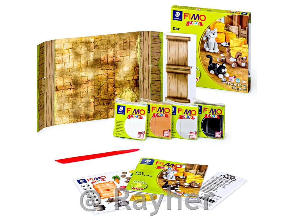 FIMO Kids set Mucki 4x42g, modelirka, navodila, scena