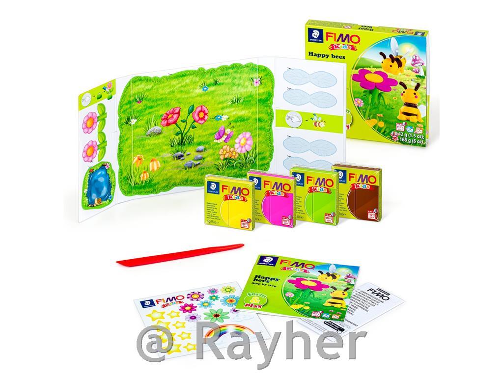 FIMO Kids set Čebelice 4x42g, modelirka, navodila, scena