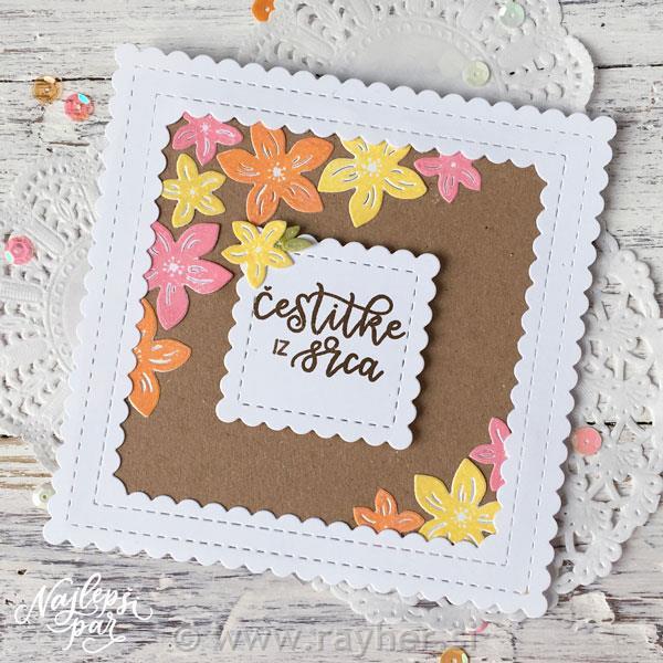 Cutting dies, wavy squares