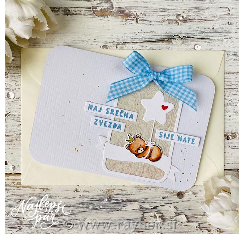 Cutting die Baby bears