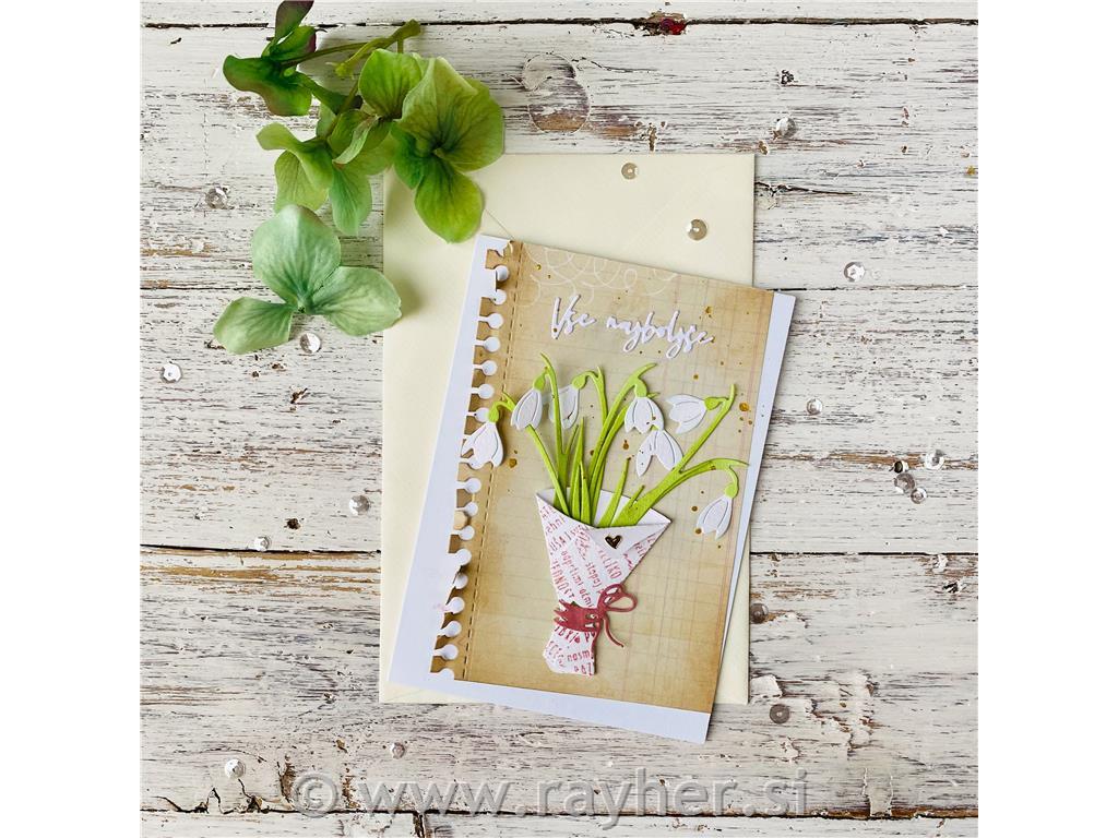 Cutting die Spring flowers