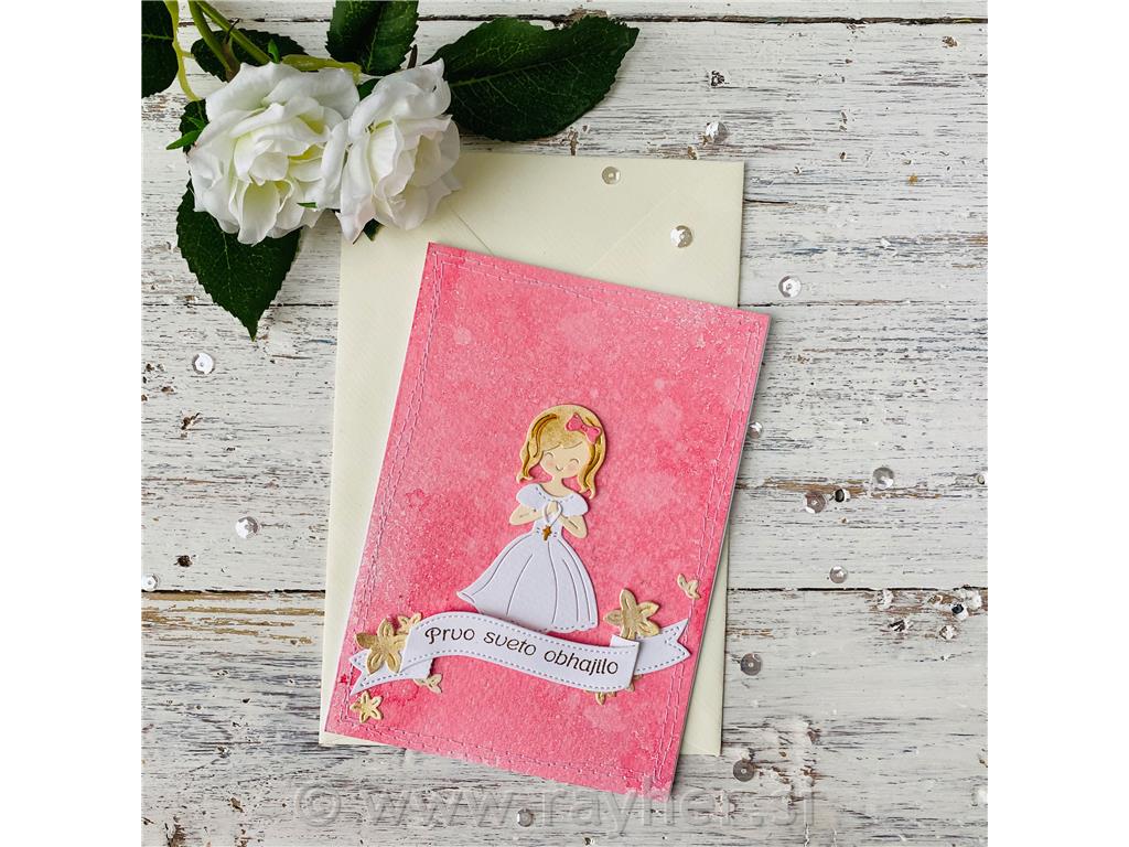 Rezalne šablone Punčka pri obhajilu / Igrajmo se s punčkami