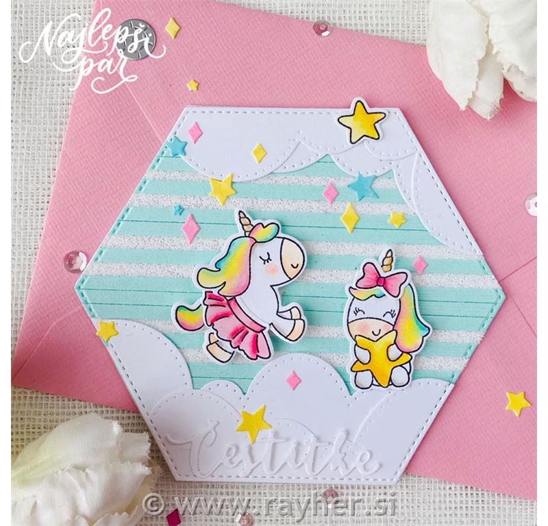 Rezalna šablona Bordura oblaki