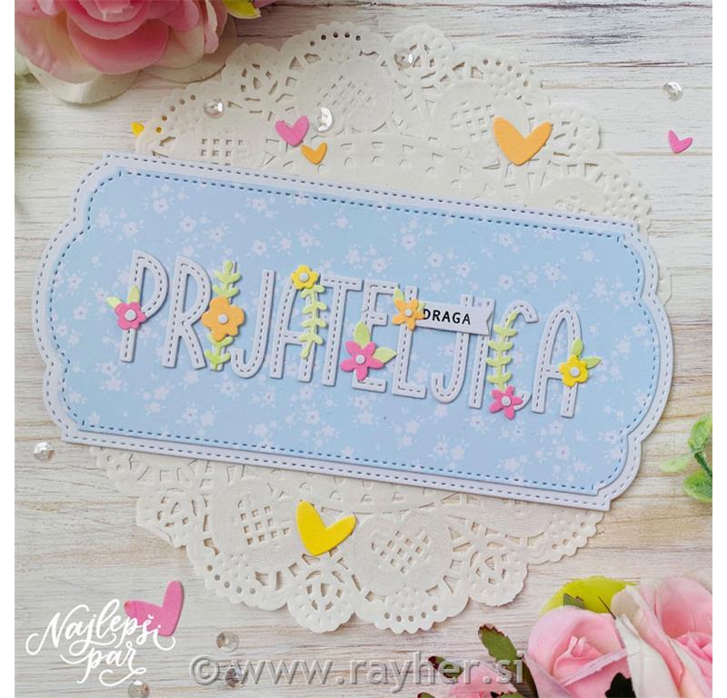 Rezalne šablone Abeceda s šivi velika