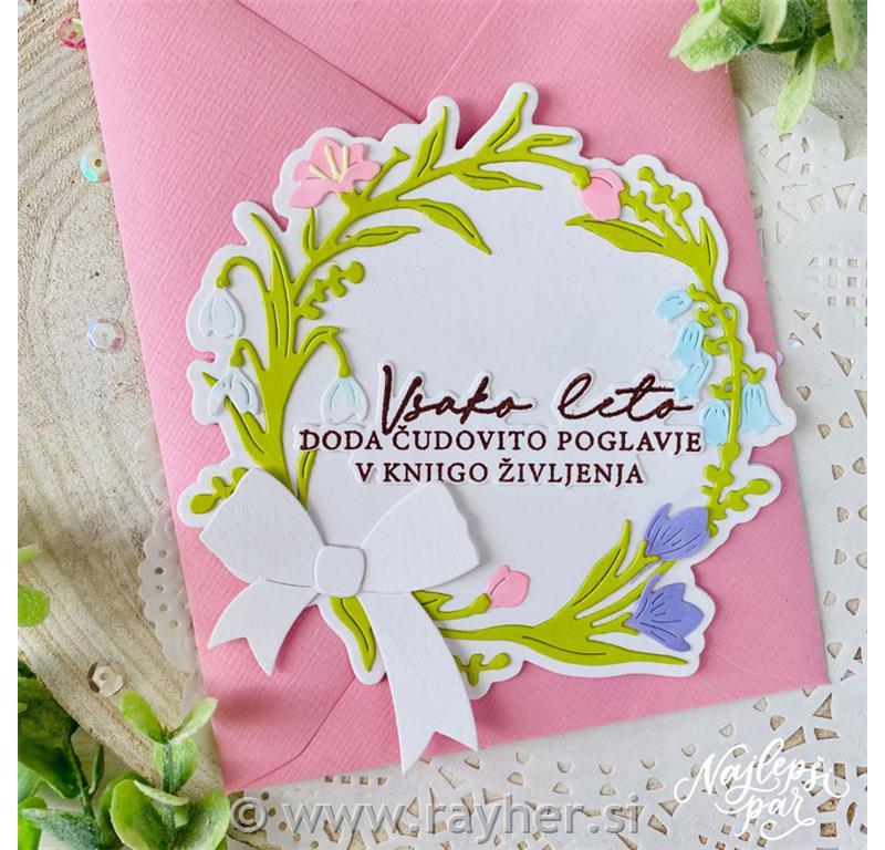 Rezalne šablone Pomladni venček