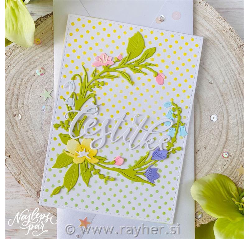 Rezalne šablone Pomladni venček