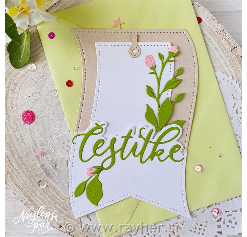 Cutting die Happy Birthday Slovene