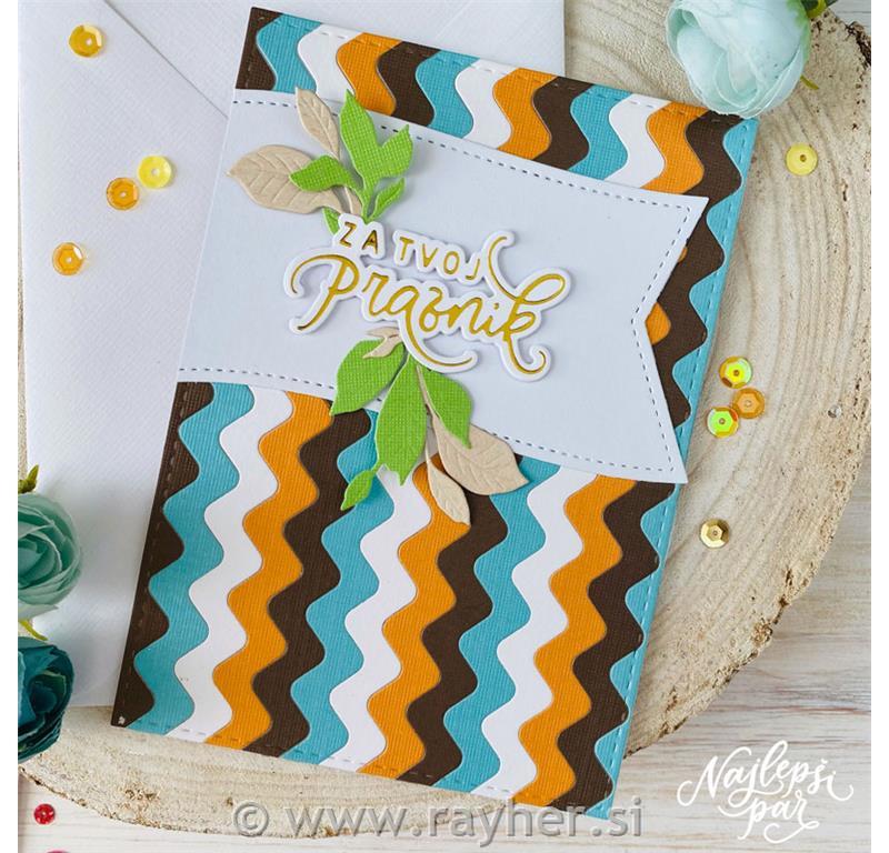 Komplet folija in rezalna šablona Tvoj praznik