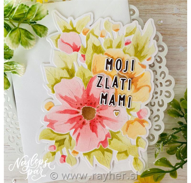 Rezalne šablone Cvetoče ozadje