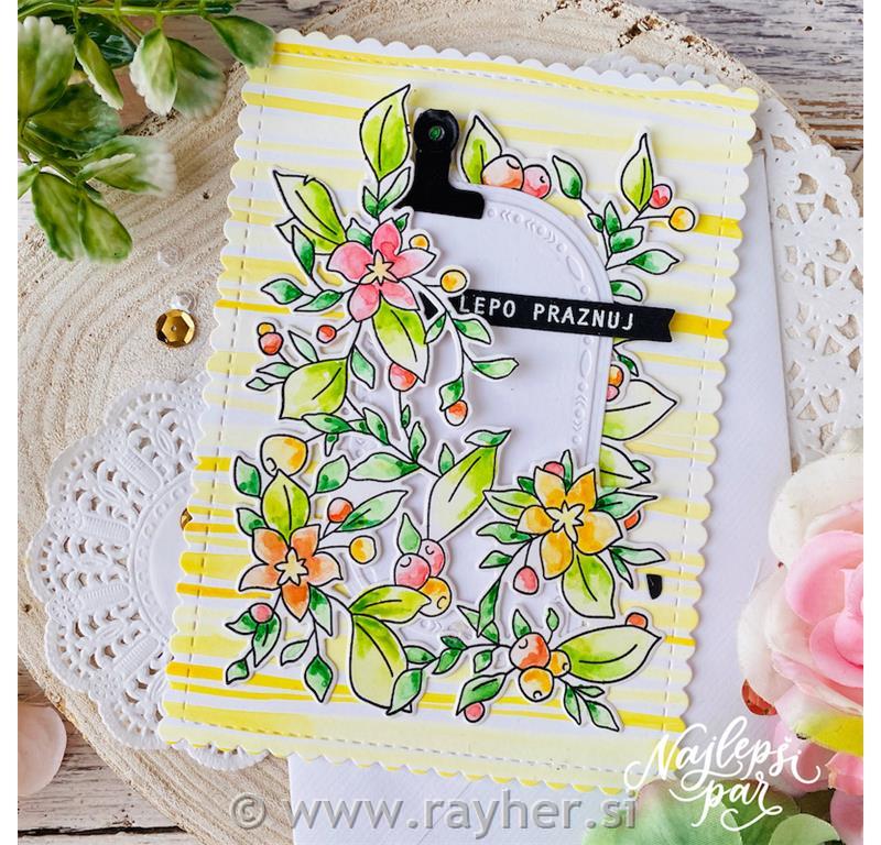 Štampiljka Cvetlična čipka