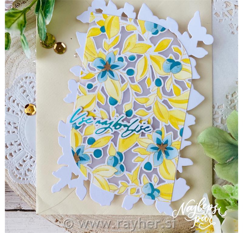 Štampiljka Cvetlična čipka