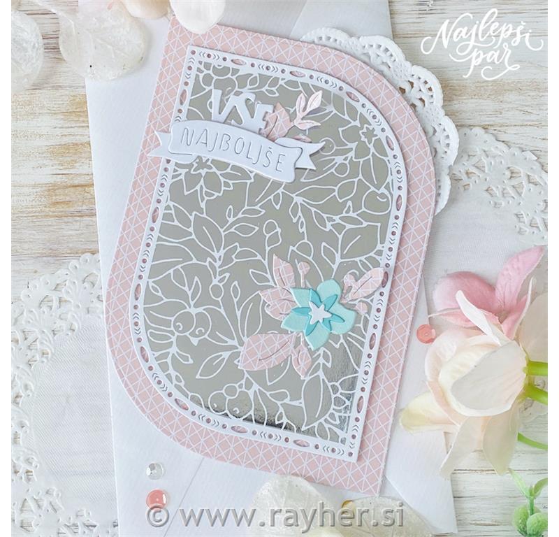 Hot foil in šablona Pravokotnik