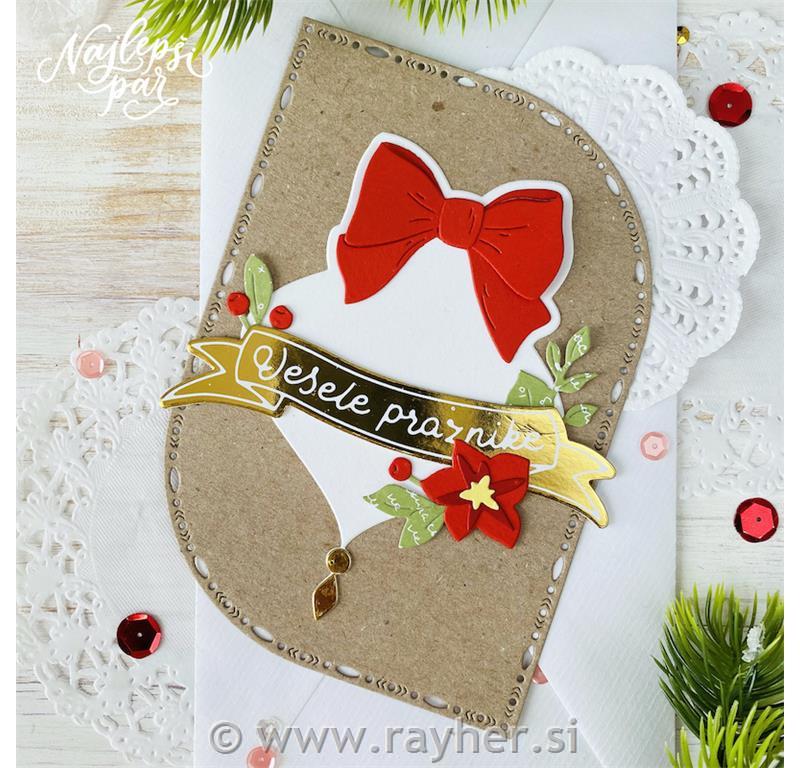 Hot foil in šablona Pravokotnik